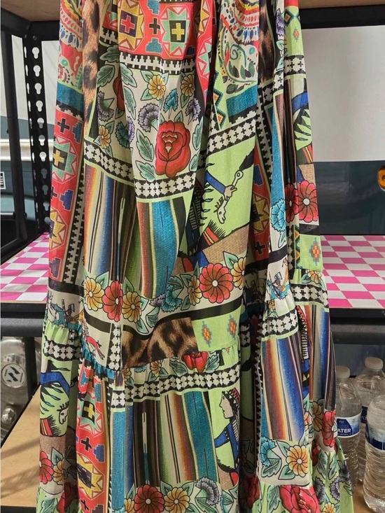 Double D Ranch Dresses & Skirts - Double D Ranch Multicolor Floral Patchwork Maxi Skirt